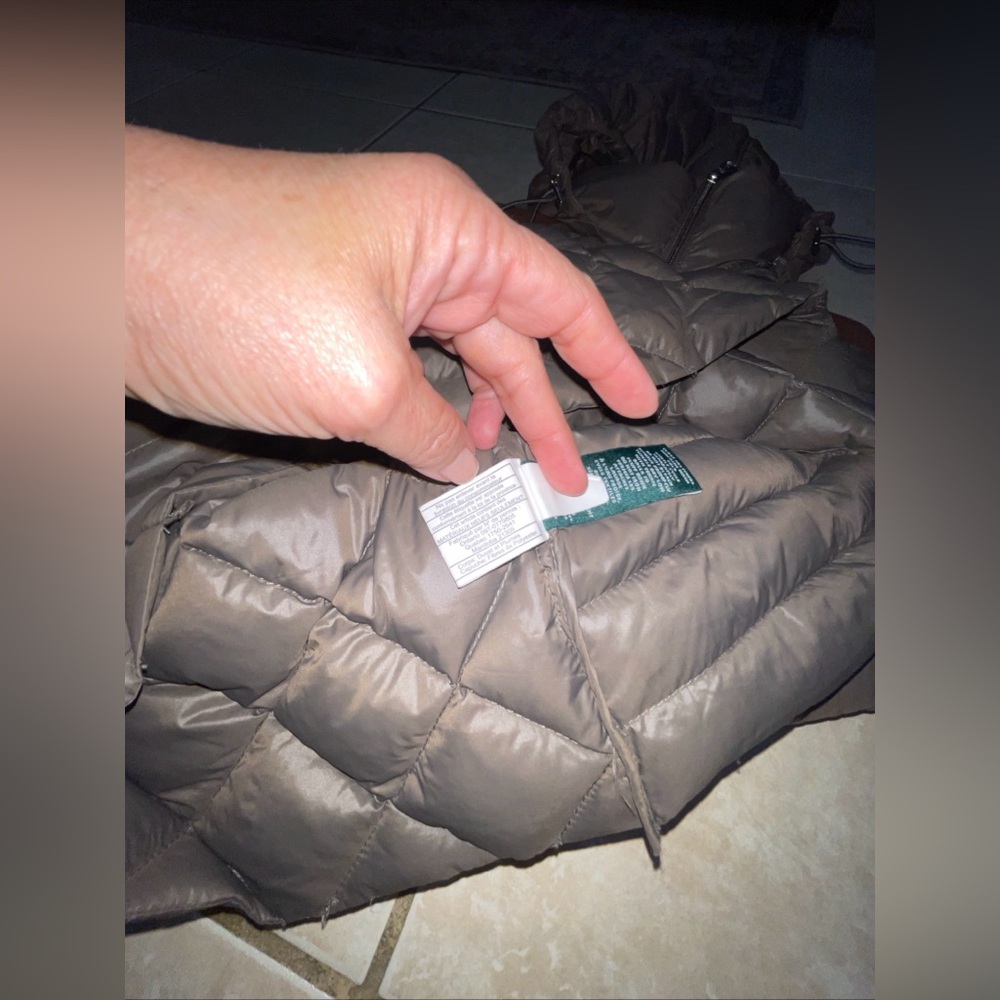 Lauren Ralph Lauren Glossy Brown Packable Down Filled Quilted Puffer Coat S - Picture 5 of 13